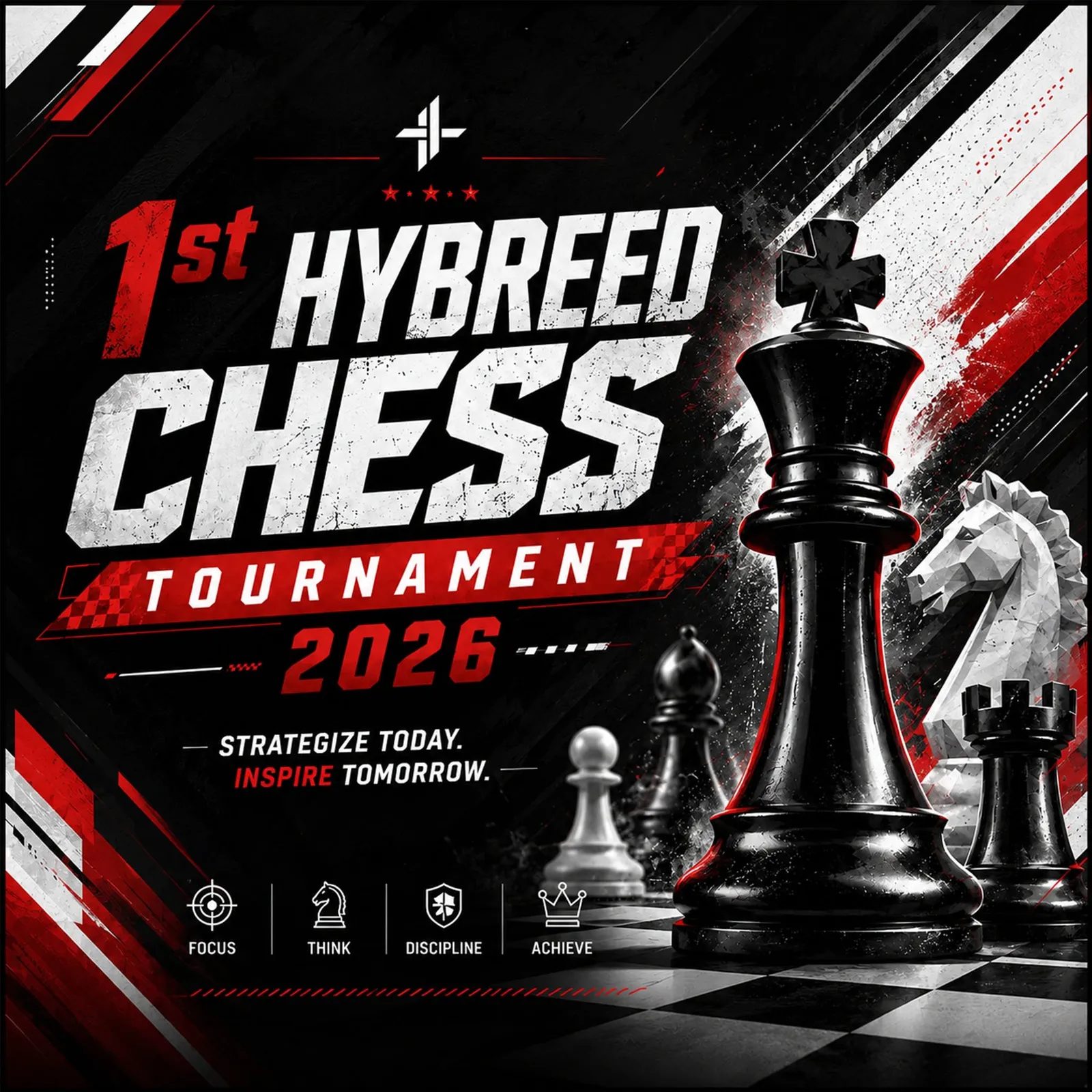 1st Hybreed Chess Tournament 2026 poster
